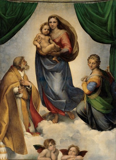 The Sistine Madonna by Raffaello Sanzio Raphael